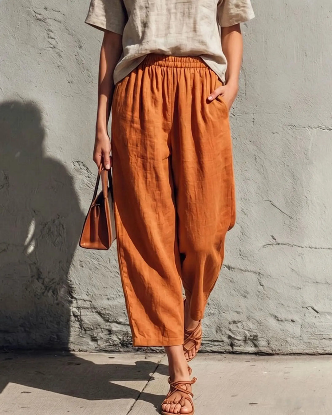 Talia Wide Leg Linen Pants