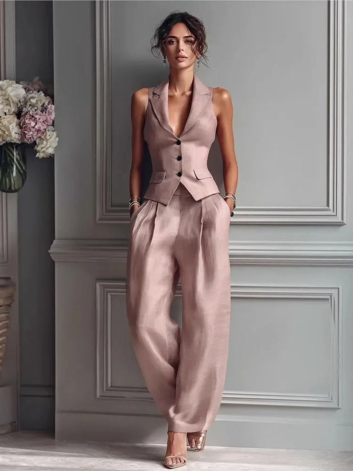 Camille Elegant Tailored Two-Piece Set