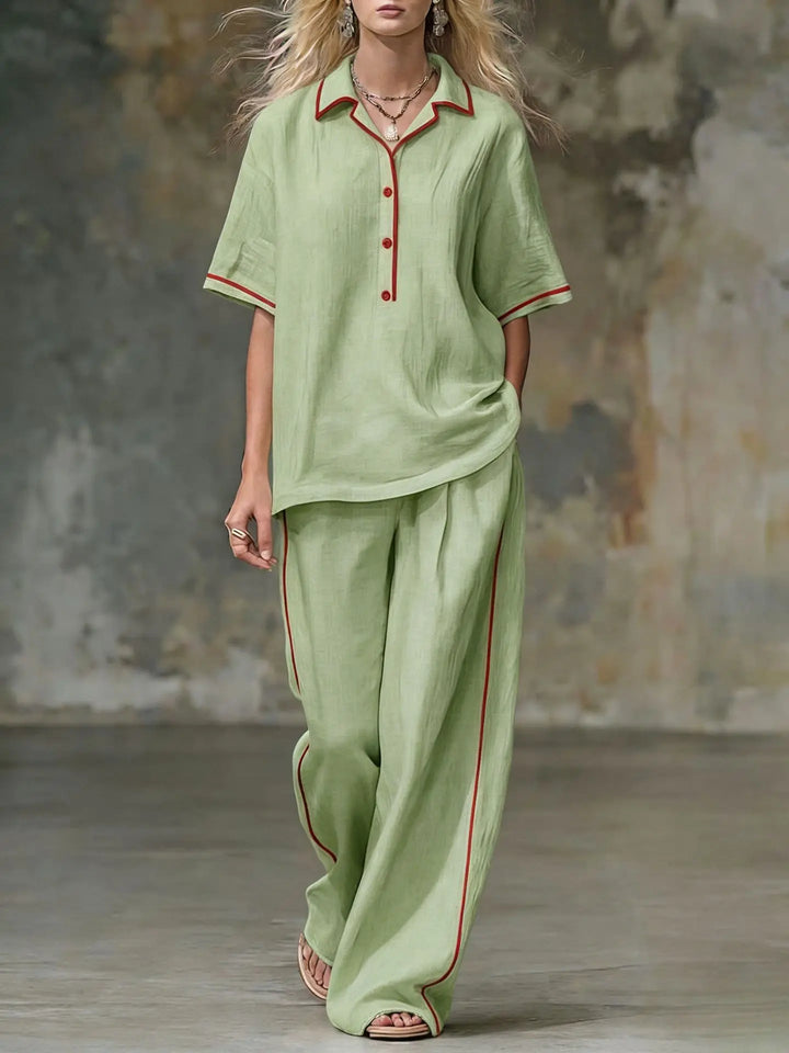 Naomi Relaxed Wide Leg Pant Set