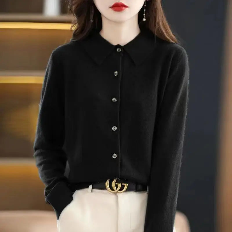 Wren Polo Button Front Cardigan