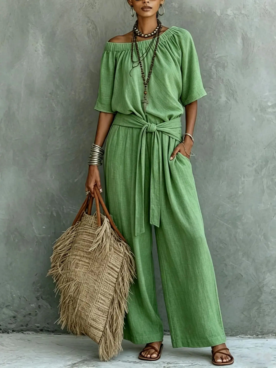 Madison Casual Wide Leg Jumpsuit