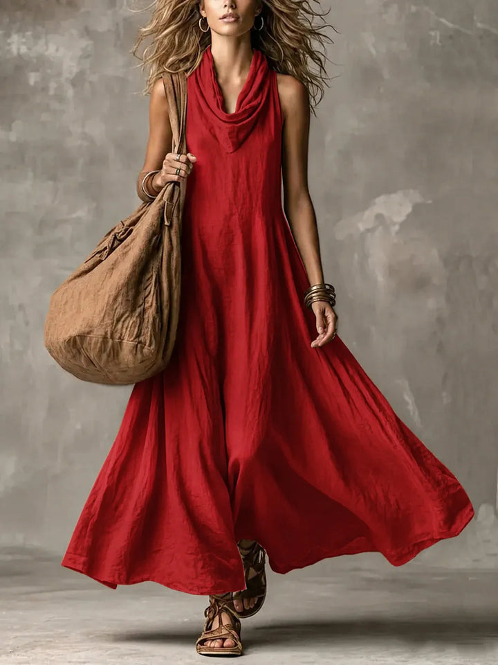 Isadora Cowl Neck Maxi Dress