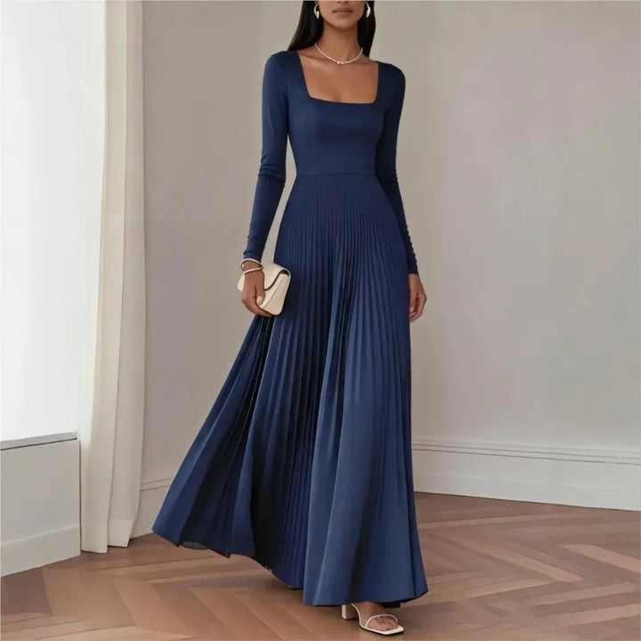 Shiena Pleated Maxi Dress