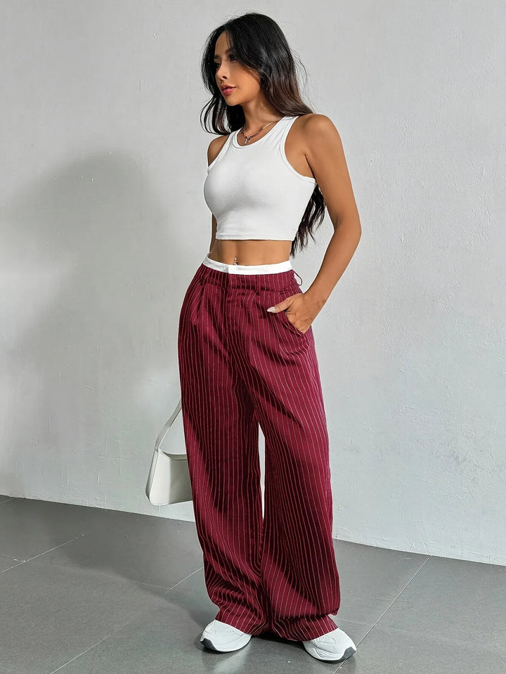Jolie Classic Striped Pants