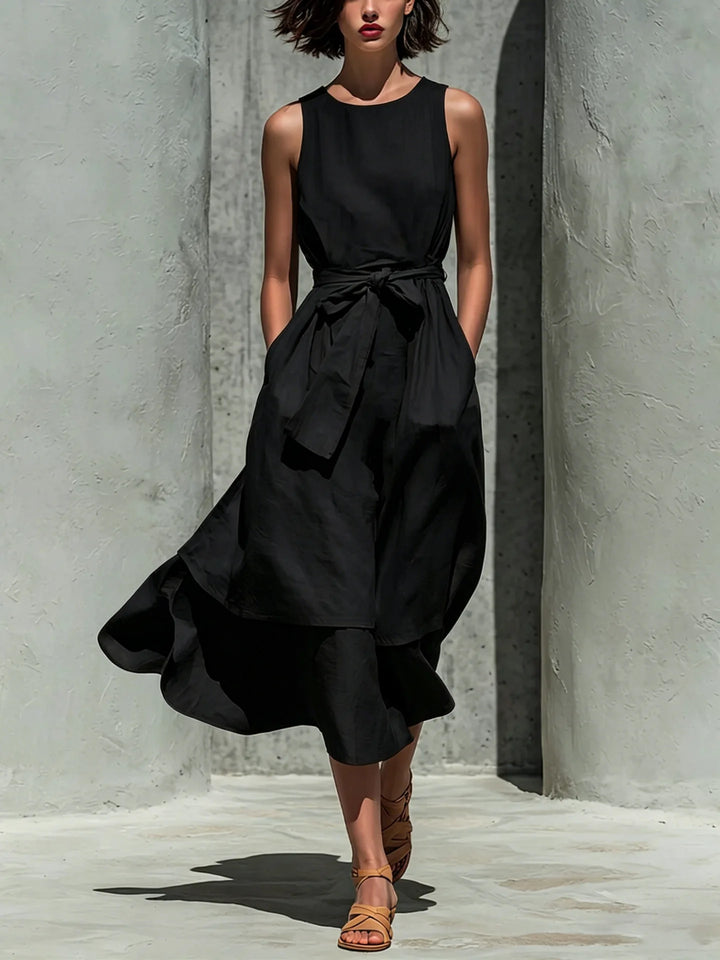 Caitlin Elegant Flowy Midi Dress