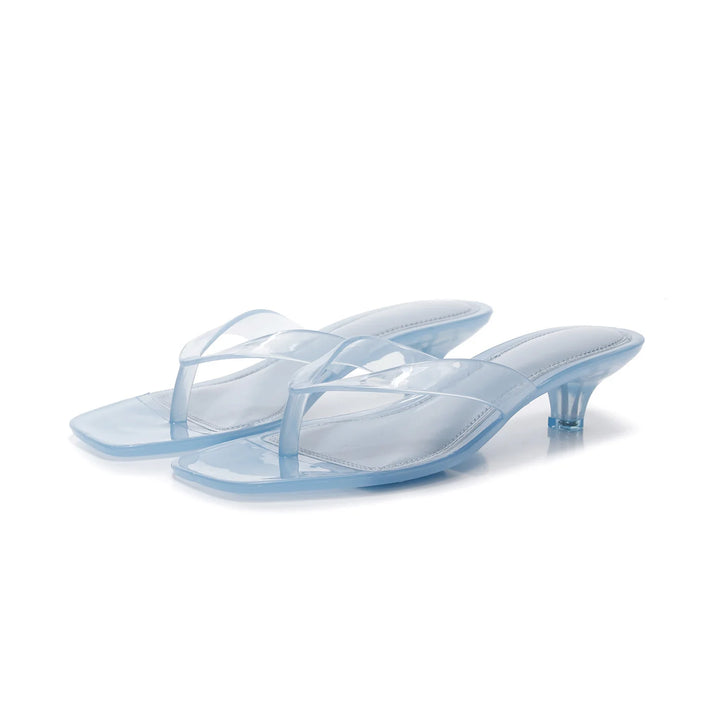 Gemma Square Toe Jelly Flip Flops