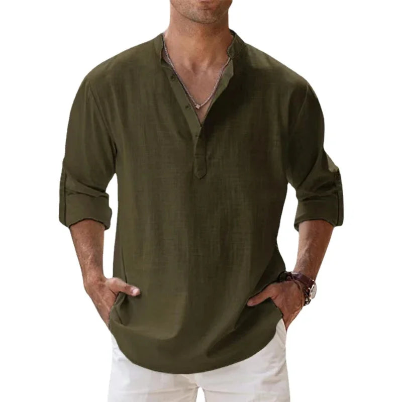 Hunter Long Sleeve Henley Shirt