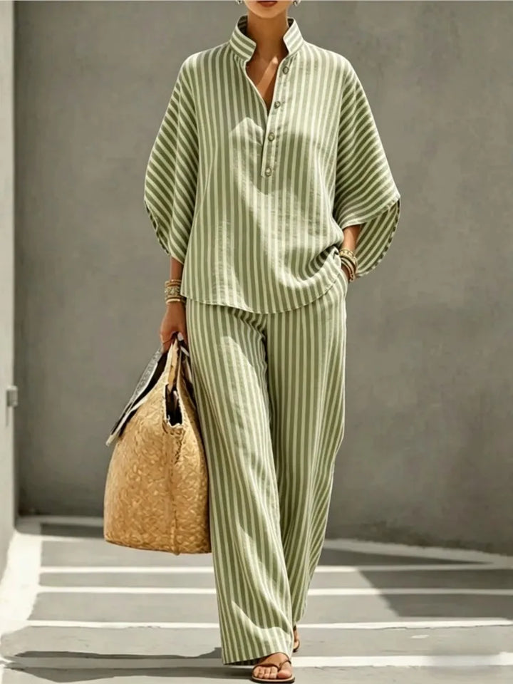 Ainsley Striped Two-Piece Set