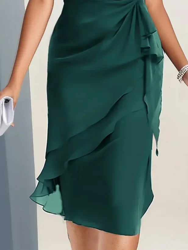 Blake Layered Midi Dress