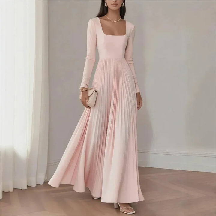 Shiena Pleated Maxi Dress
