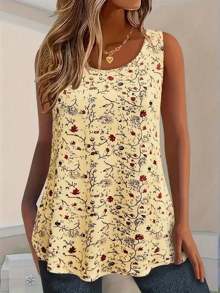 Peyton Sleeveless Floral Tank Top