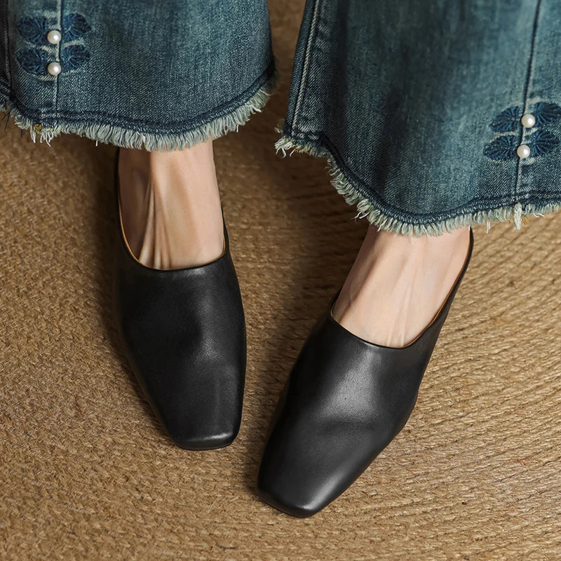 Marlowe Genuine Leather Flats