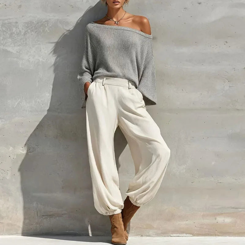 Maren Knit One Shoulder Set
