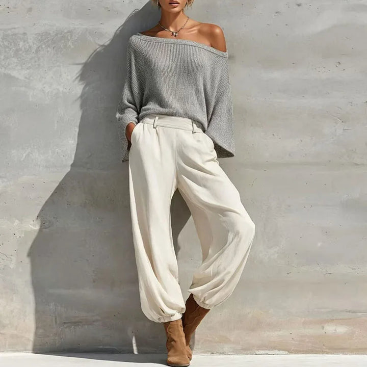 Maren Knit One Shoulder Set