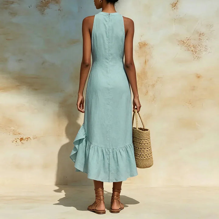 Celeste Halter Neck Maxi Dress
