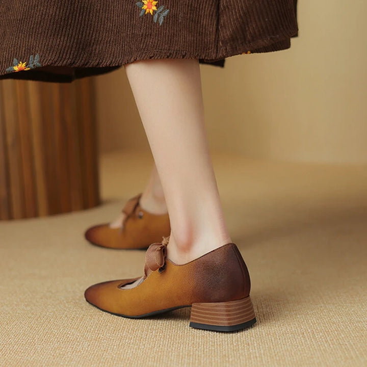 Priscilla Genuine Leather Pumps