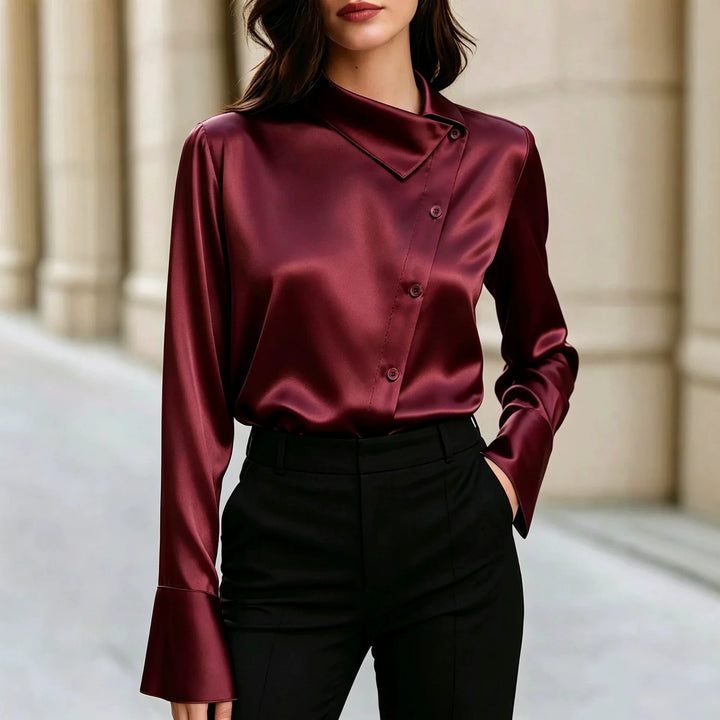 Odessa Asymmetric Collar Blouse
