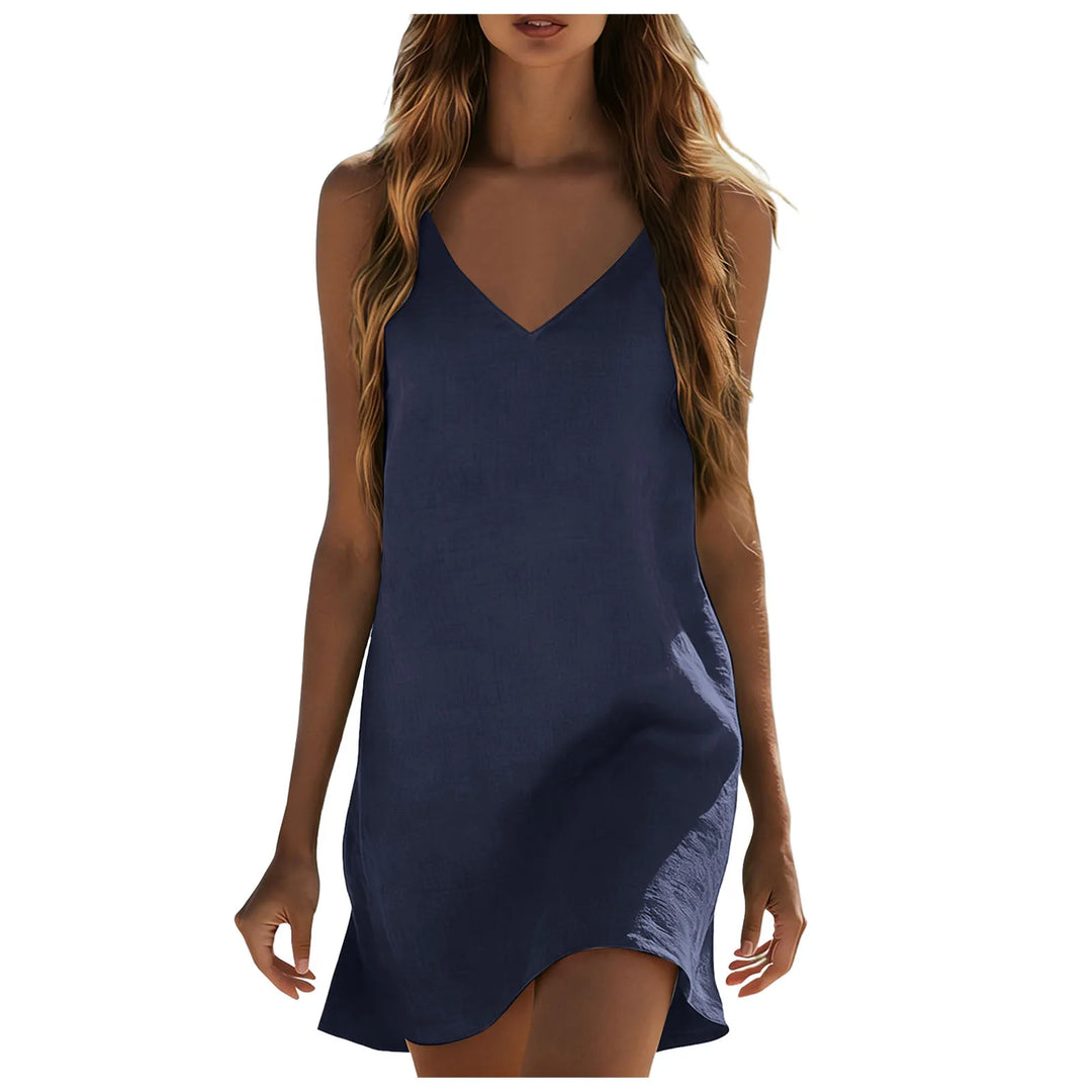 Taliyah Cotton Linen Mini Dress