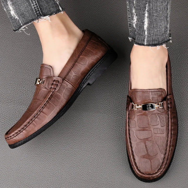 Colter Slip On Leather Moccasins