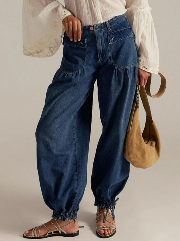 Tatum Adjustable Cuff Denim Jeans