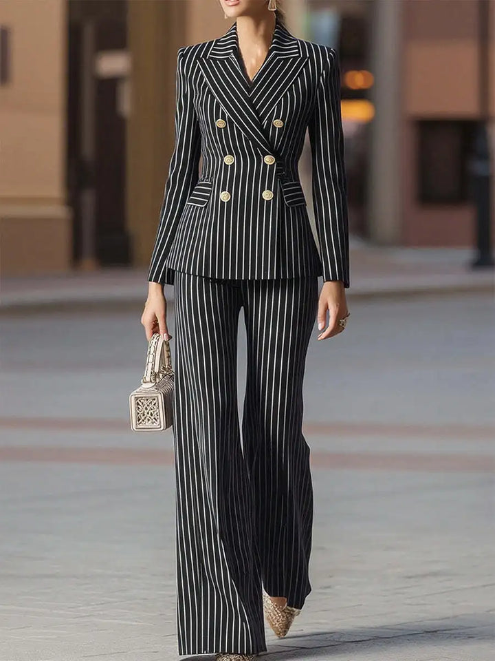 Ines Double Breasted Pant Suit