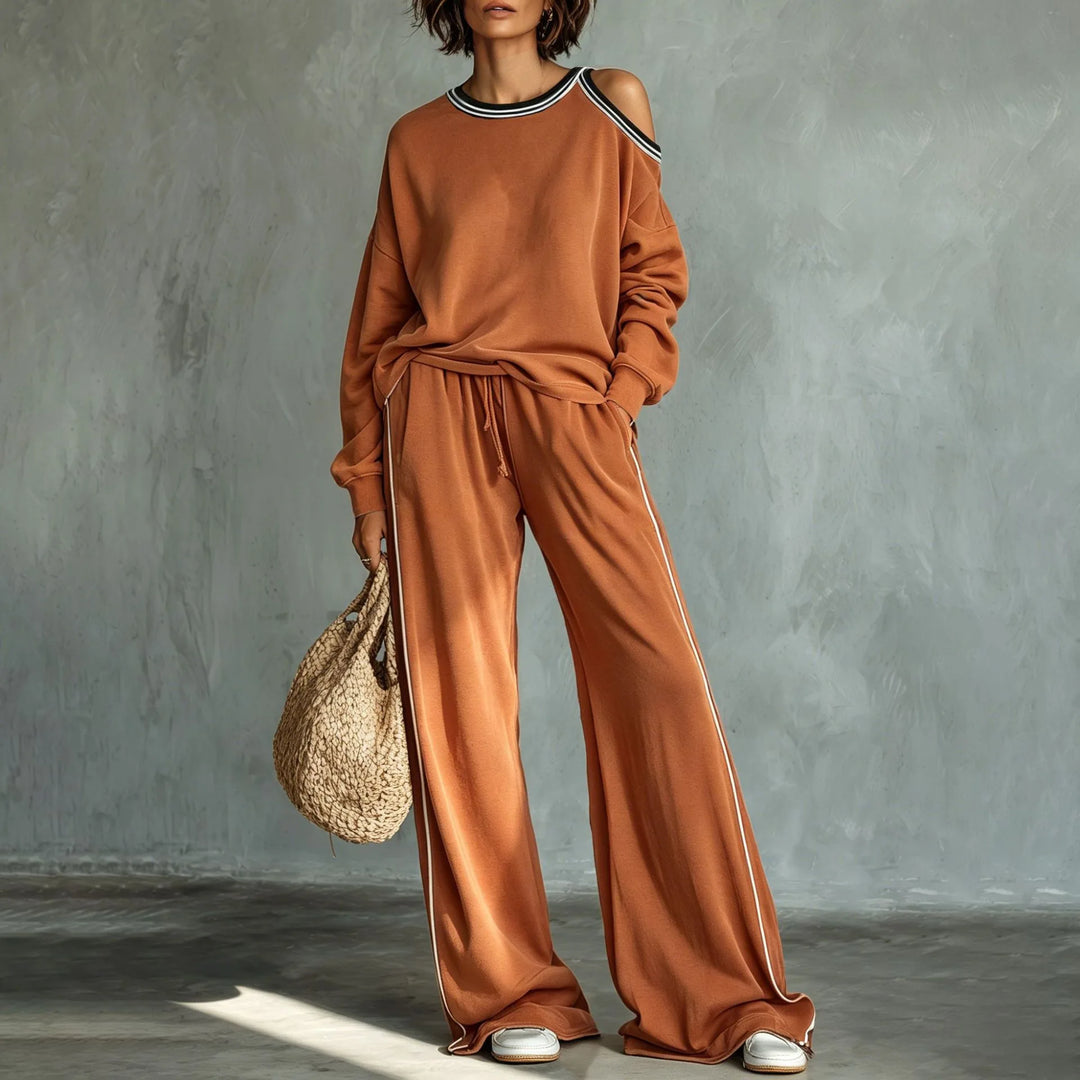 Ann Cold Shoulder Lounge Set