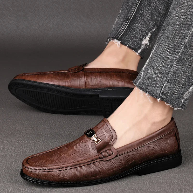 Colter Slip On Leather Moccasins