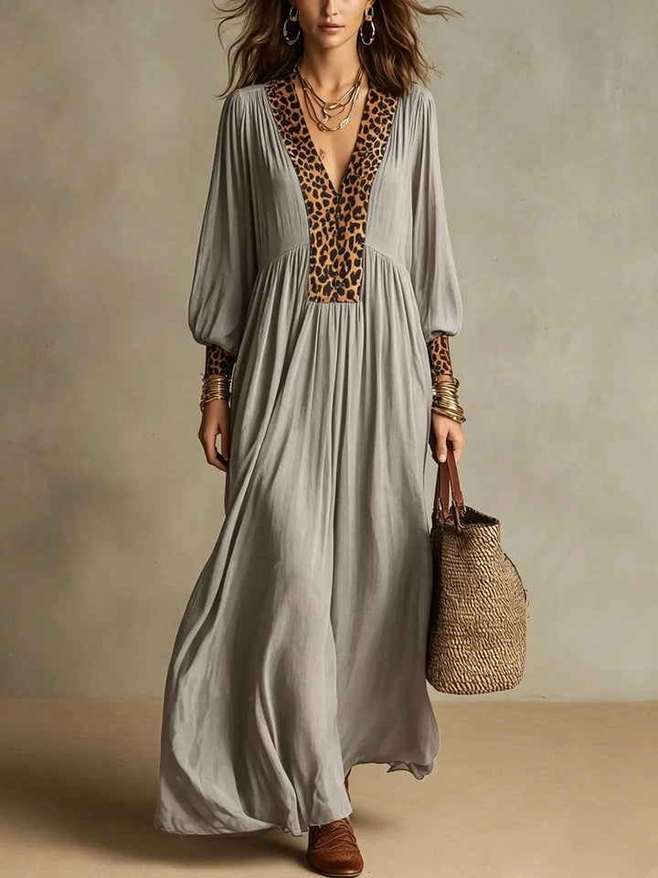 Seraphina Leopard Maxi Dress