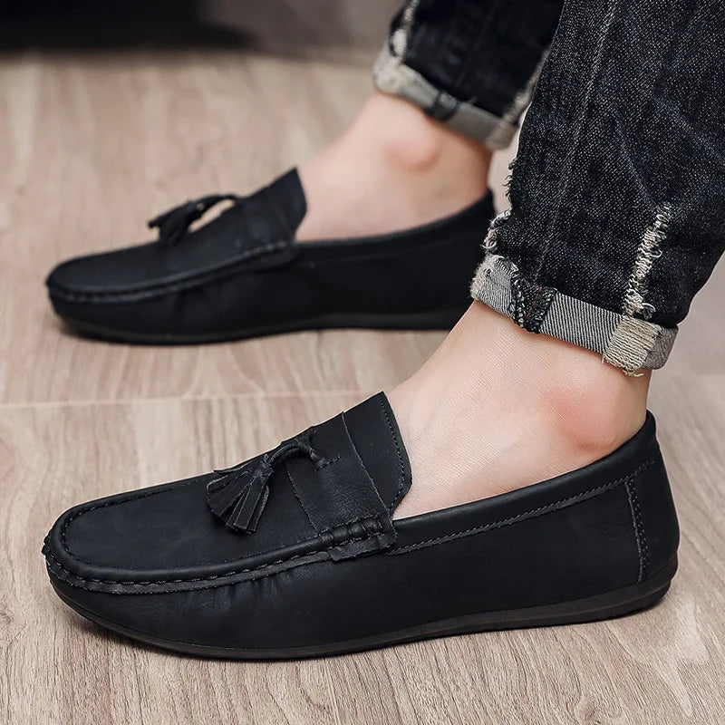 Thomas Leather Slip On Loafers