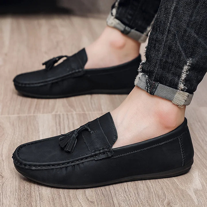 Thomas Leather Slip On Loafers