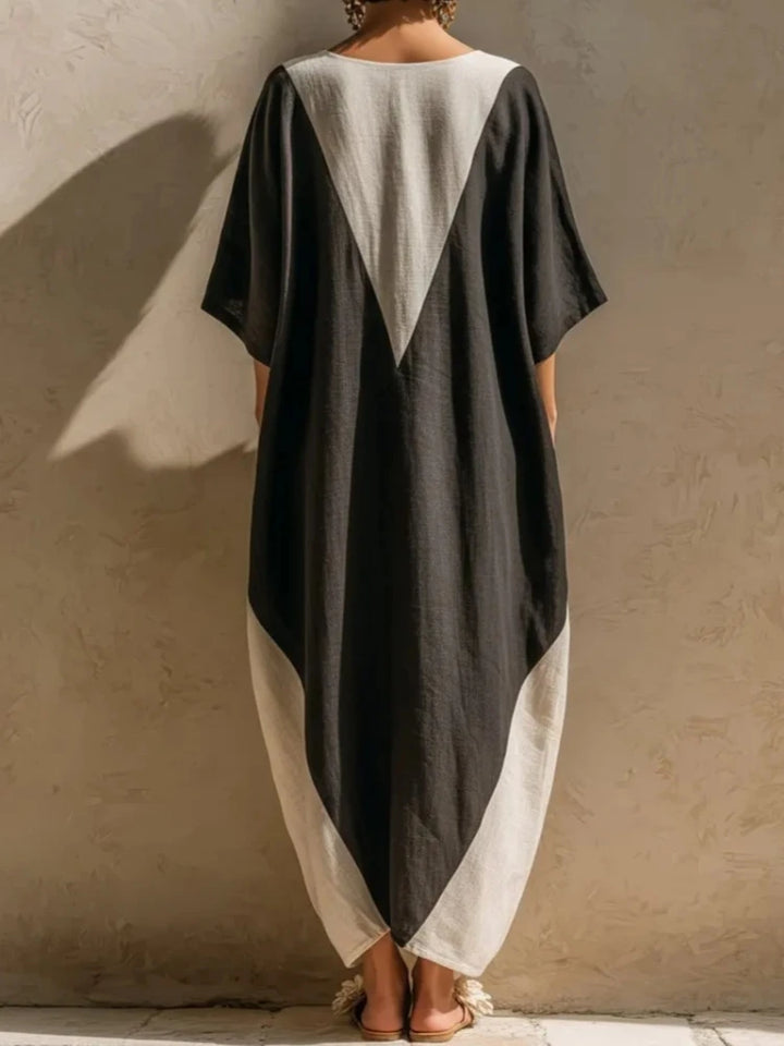 Soraya Bohemian Linen Maxi Dress