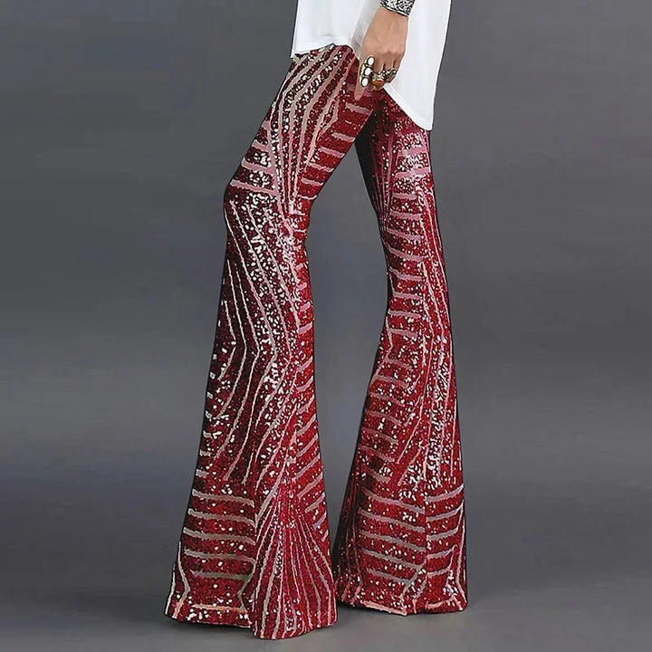 Aaliyah Sequin Flare Pants
