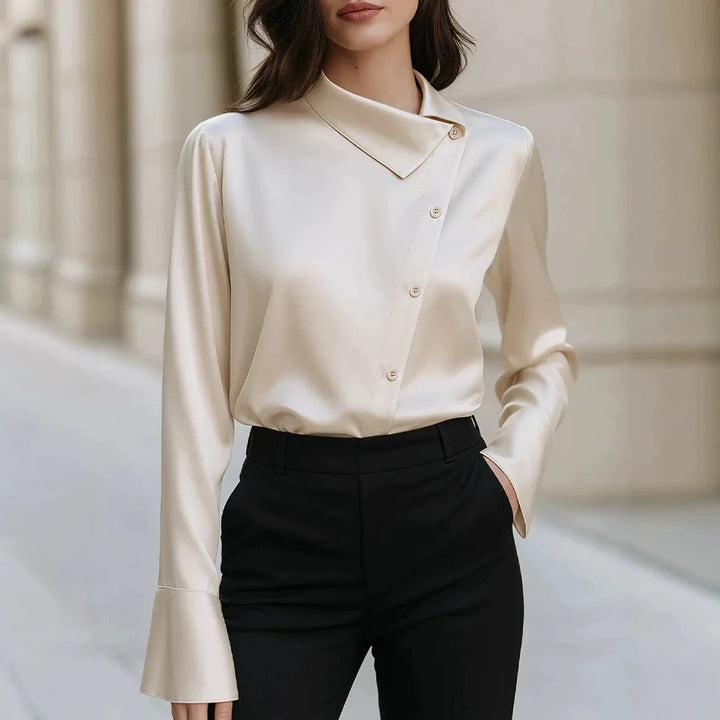 Odessa Asymmetric Collar Blouse
