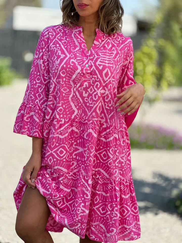 Tessa Geometric Midi Dress