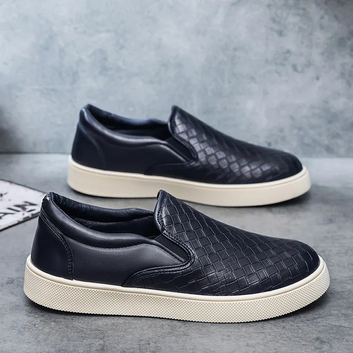Landon Leather Slip-On Sneakers