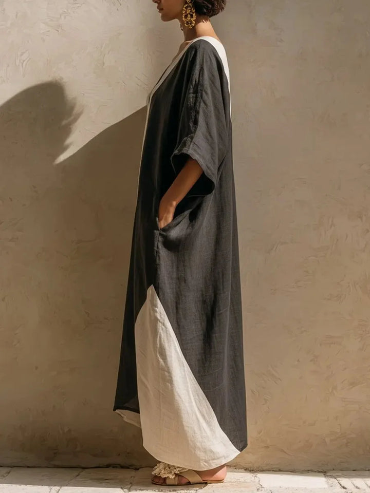 Soraya Bohemian Linen Maxi Dress