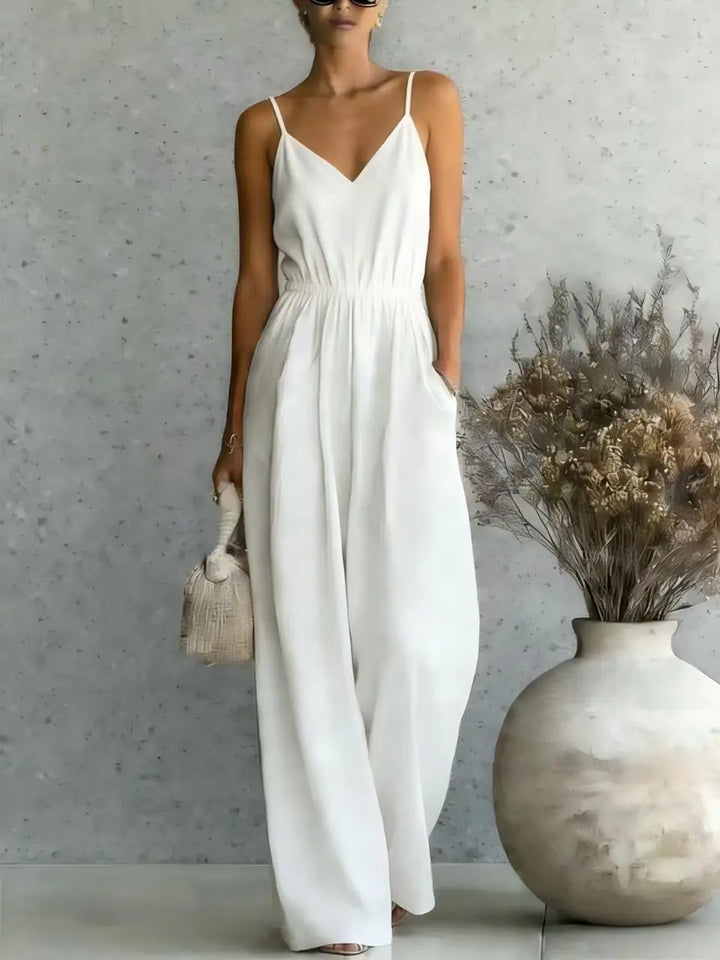 Megan Wide Leg Casual Jumpsuit