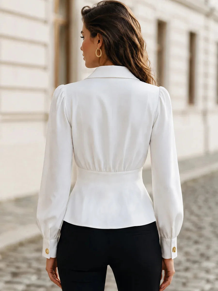 Daphne Pleated Waist Blouse