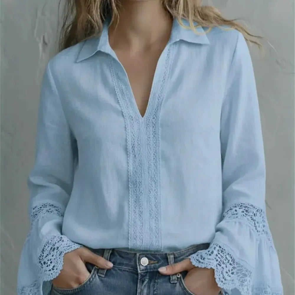 Rosalie Lace Trim Blouse