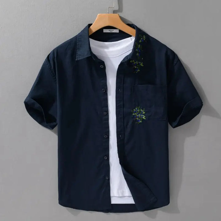 Ramy Casual Embroidered Button Shirt