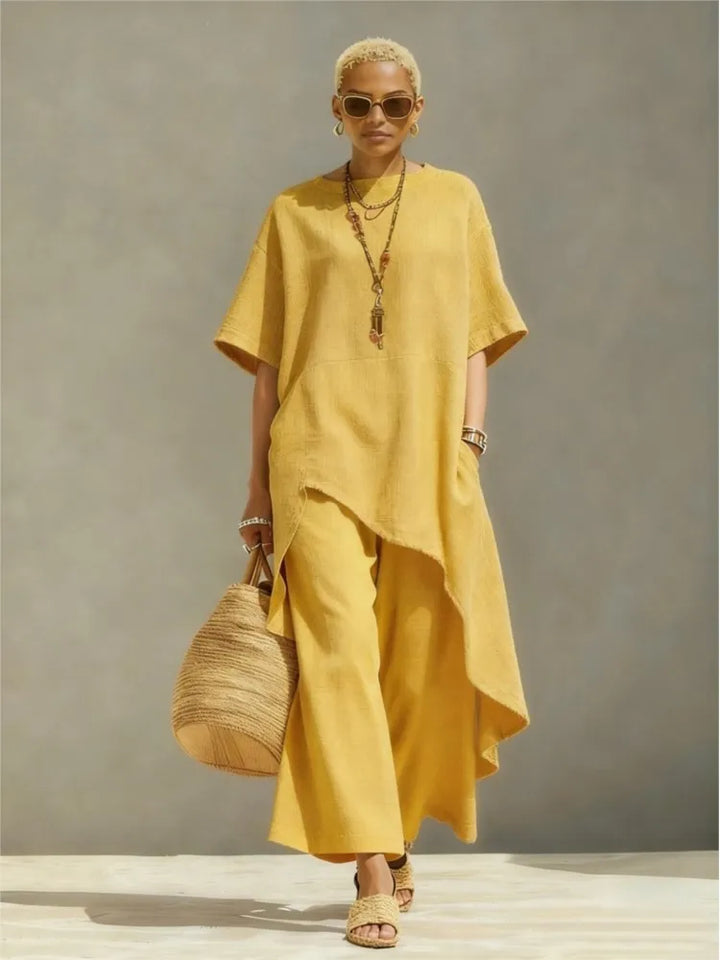 Marlowe Relaxed Fit Asymmetrical Top Set