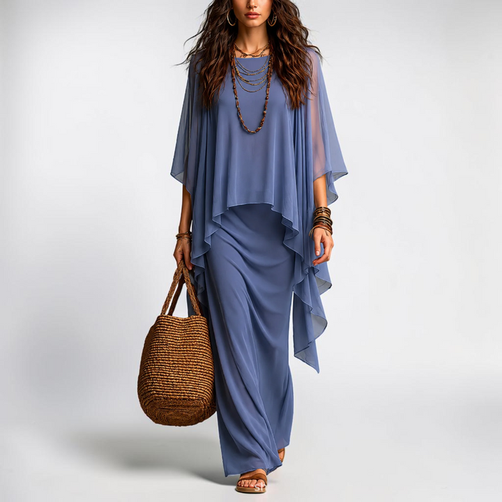 Remi Chiffon Overlay Two Piece Set
