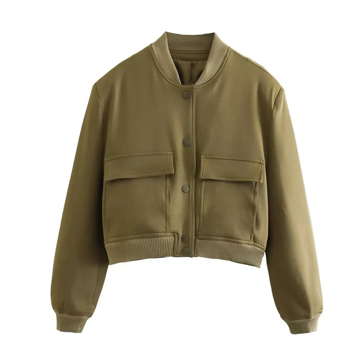 Corrine Cropped Bomber Jacket