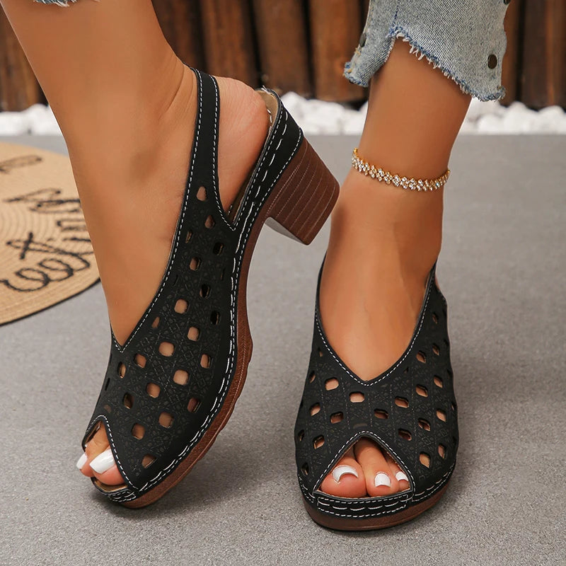 Maisie Orthopedic Peep Toe Sandals