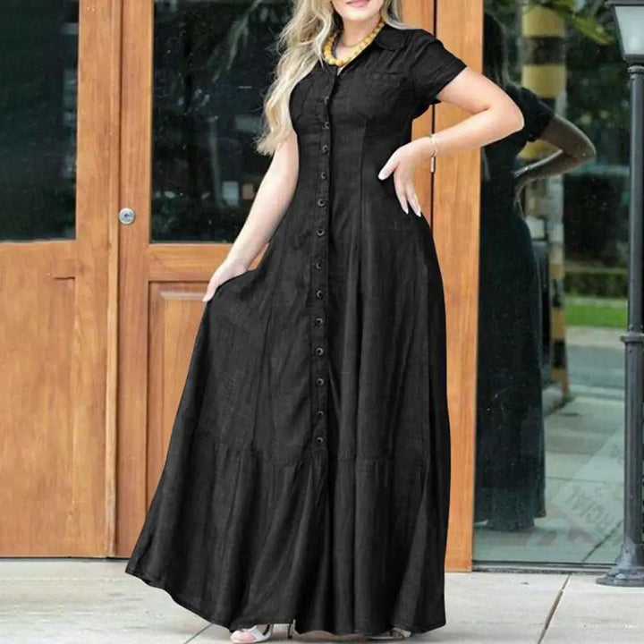 Kinsley Ruffle Hem Maxi Dress