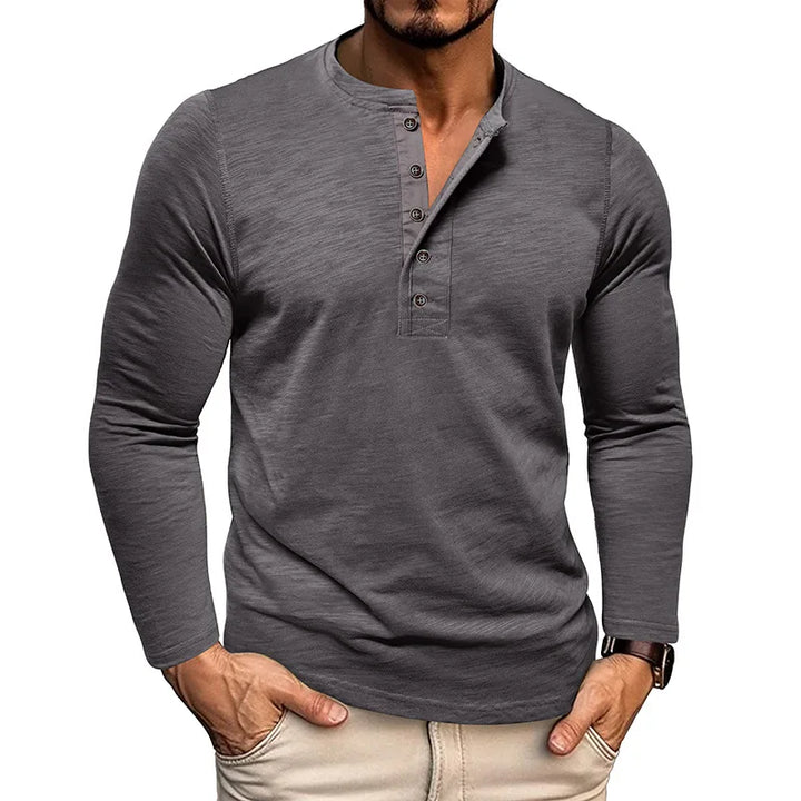 Walker Breathable Henley Long Sleeve Shirt