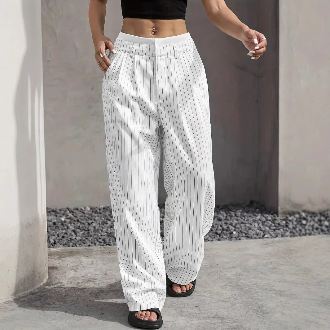 Jolie Classic Striped Pants