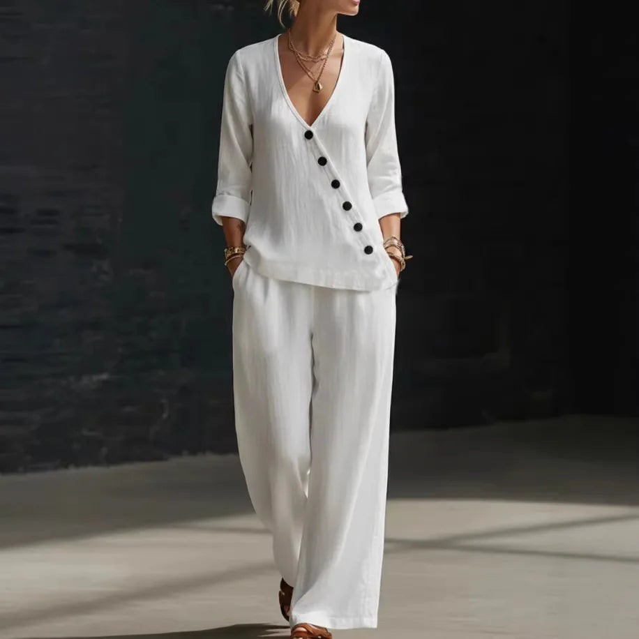 Ember Relaxed Wide Leg Pant Set
