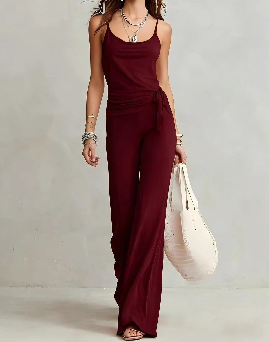 Trisha Tank Top And Wide Leg Pants Set