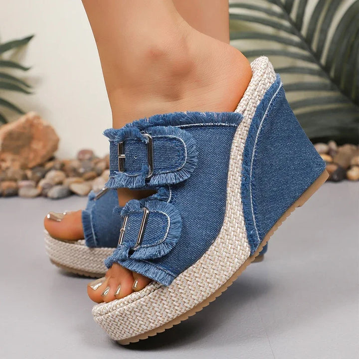 Yasmin Orthopedic Platform Sandals